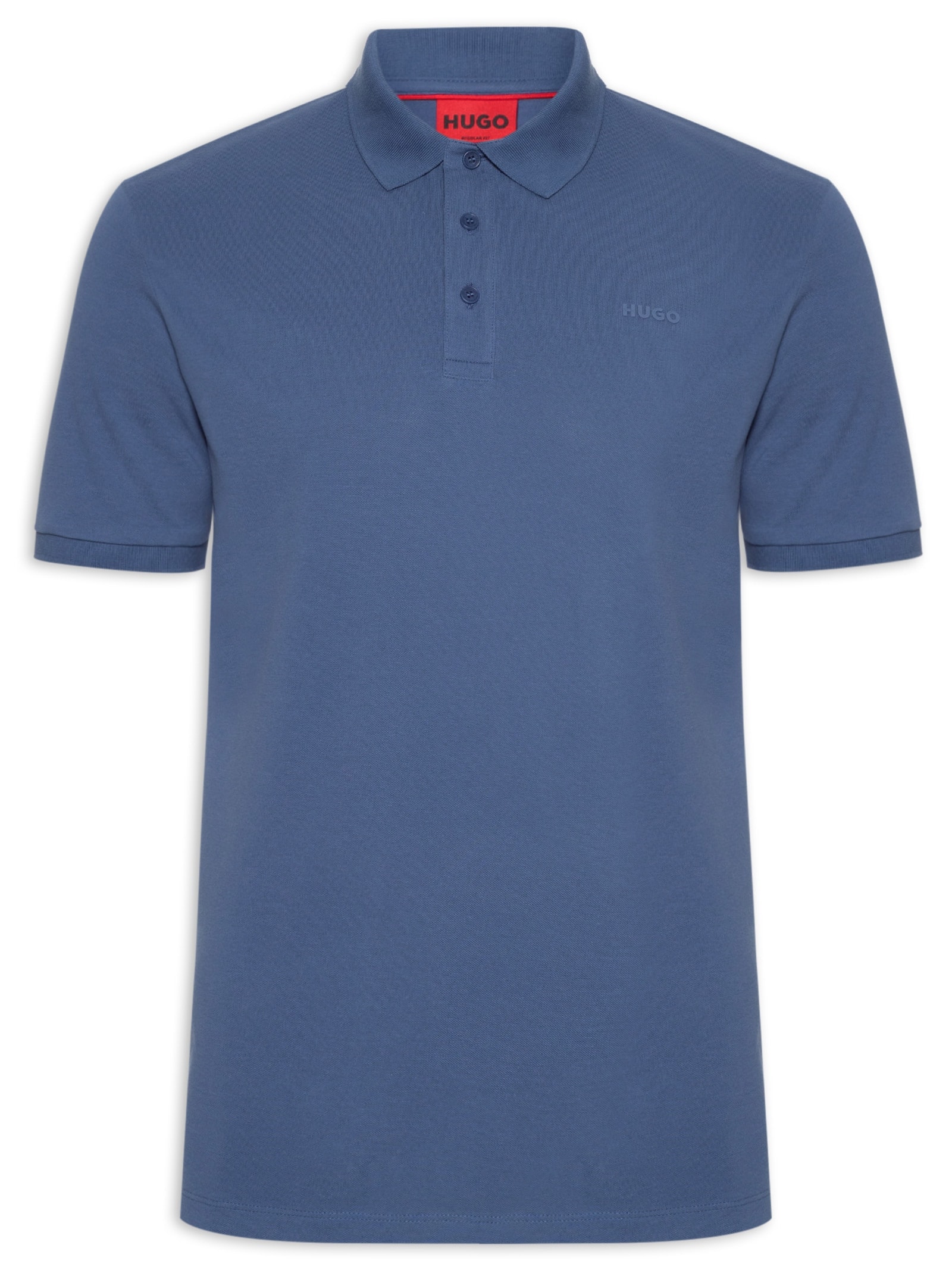 Polo Masculina Manga Curta Donos222 Azul Hugo