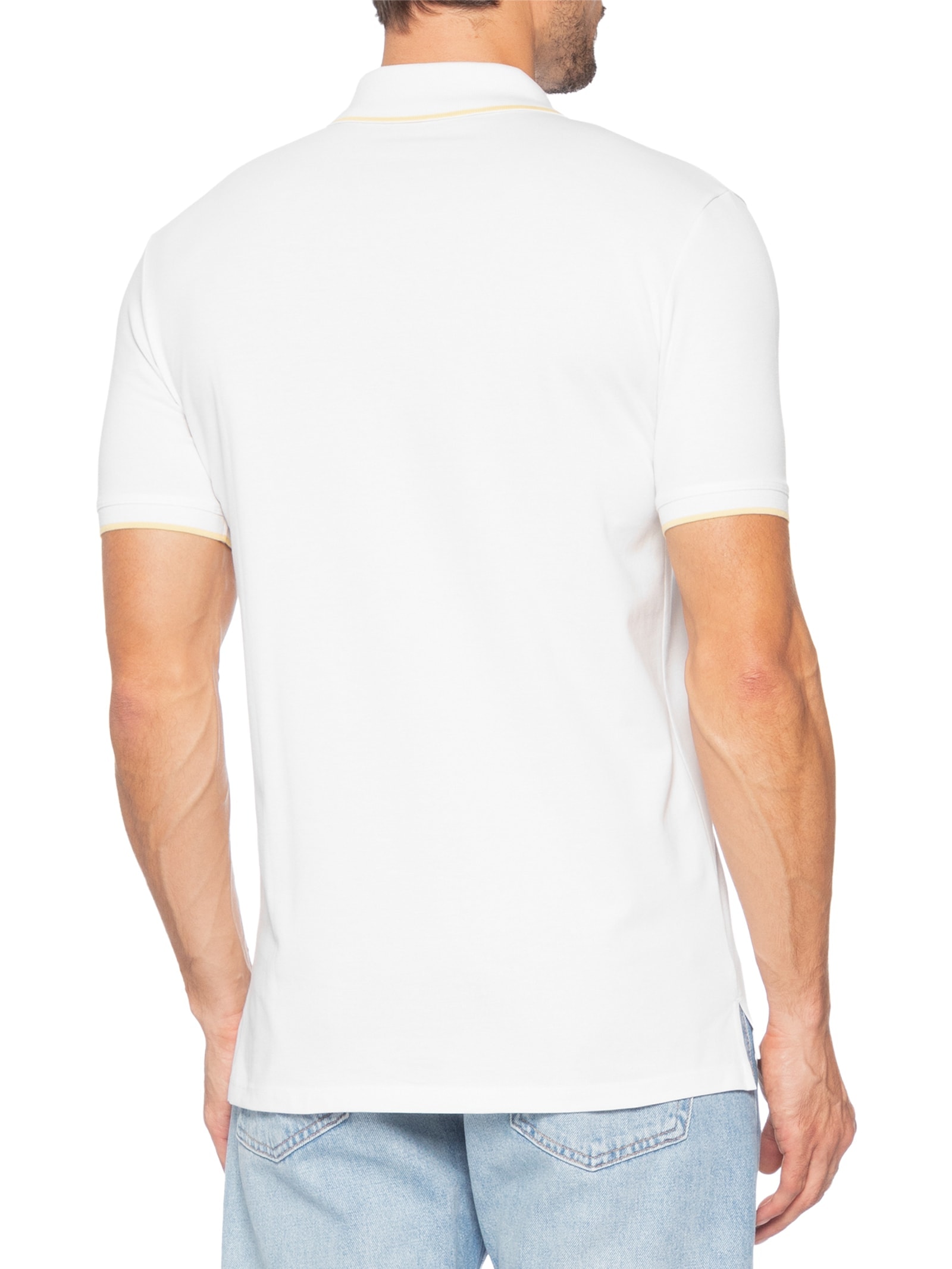 Pólo Masculina Manga Curta Donos222 Off White Hugo