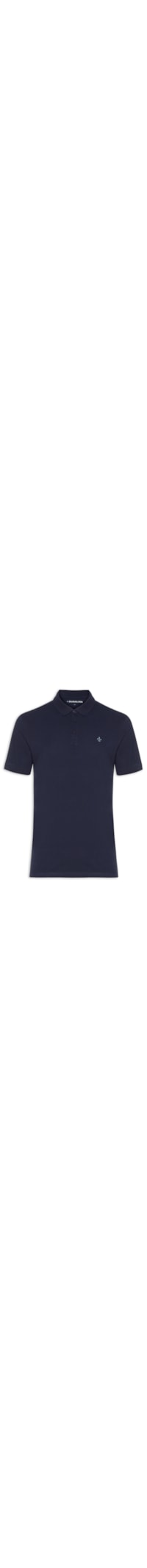 Polo Masculina Manga Curta Essentials Algodão - Azul