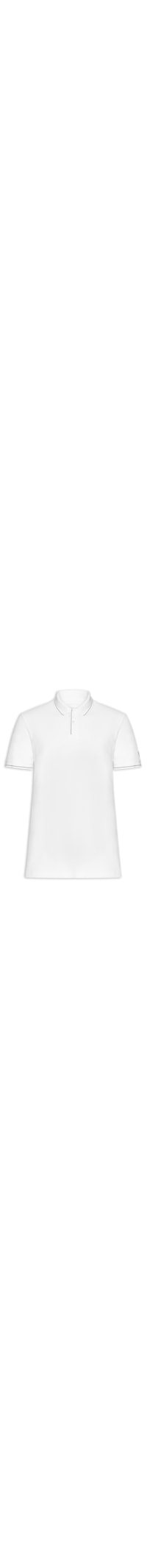 Polo Masculina Manga Curta Etiqueta - Branco