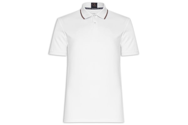 Polo Masculina Manga Curta Gola - Branco