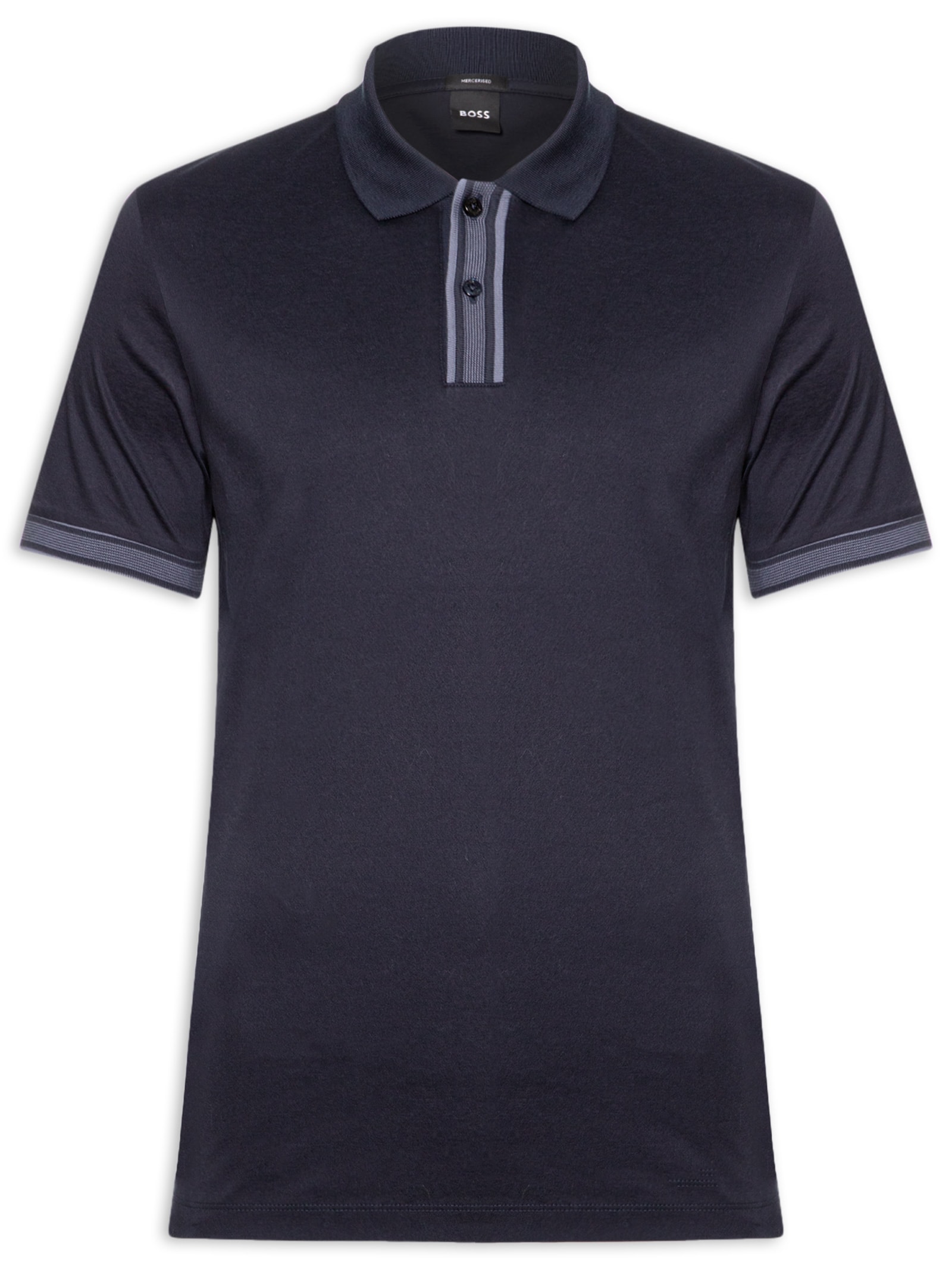 Pólo Masculina Manga Curta H-Parlay Azul Boss