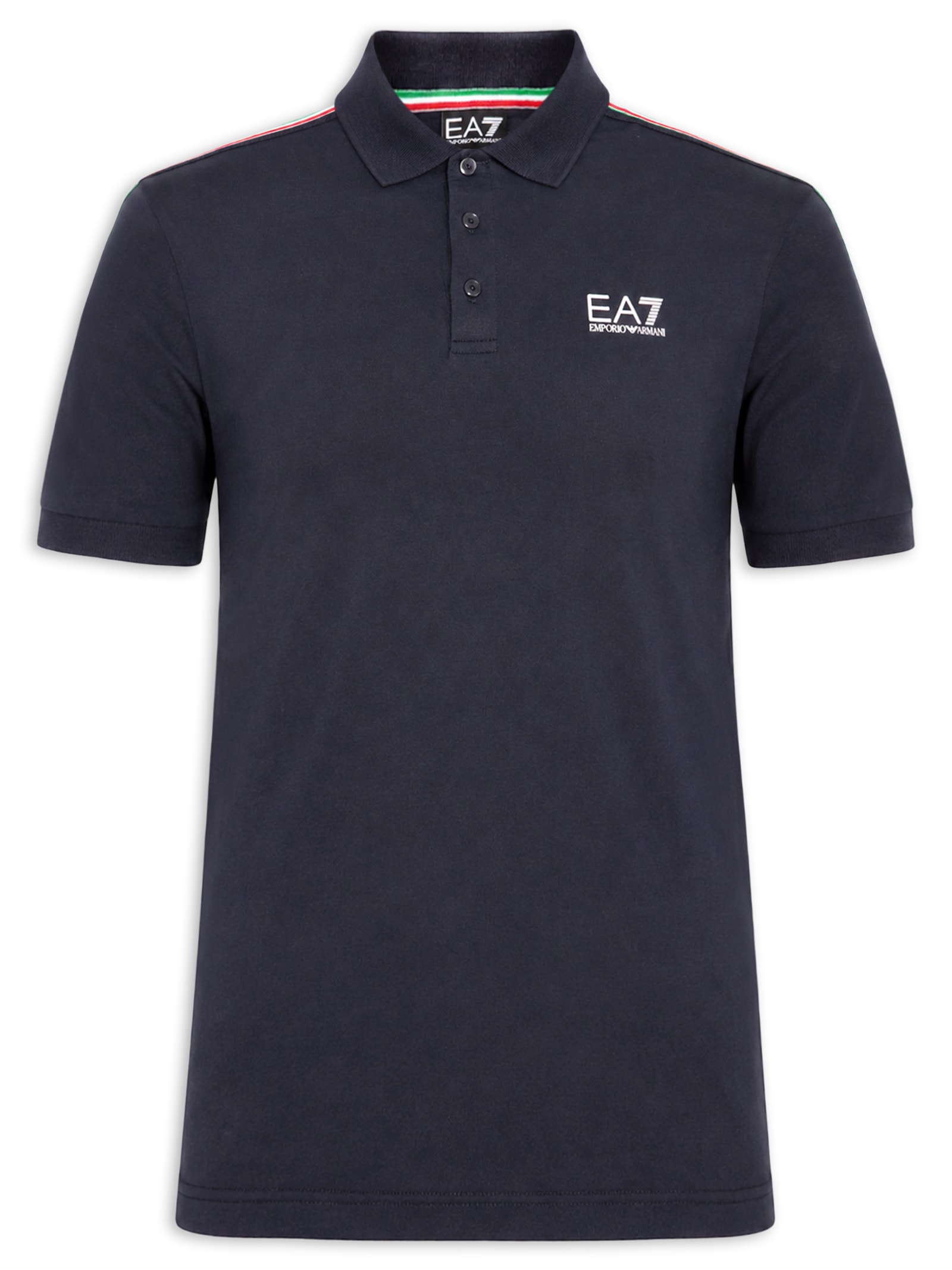 Polo Masculina Manga Curta Italian Spiri Azul Ea7 Emporio Armani