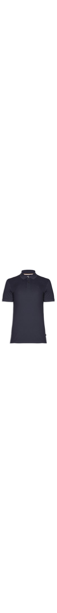 Polo Masculina Manga Curta Logo Bordado Pallas - Azul