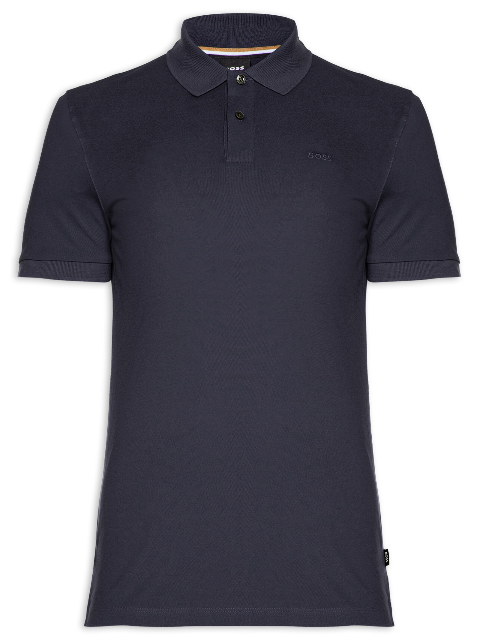 Polo Masculina Manga Curta Logo Bordado Pallas Regular fit  Azul Boss