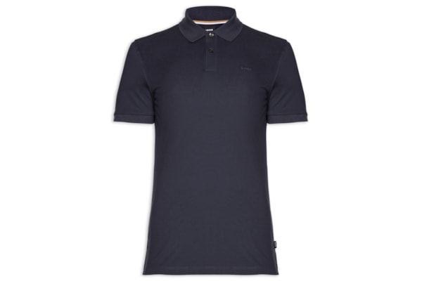 Polo Masculina Manga Curta Logo Bordado Pallas Regular fit  - Azul