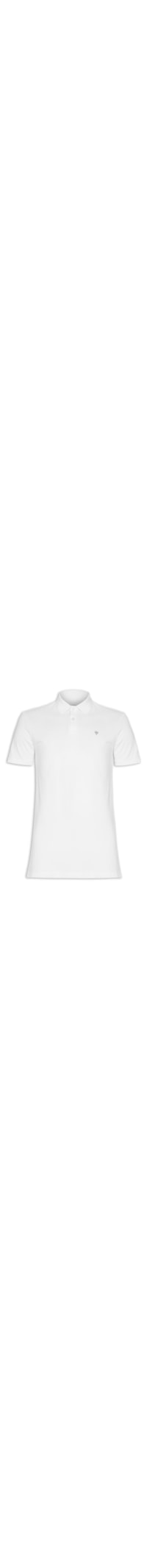 Polo Masculina Manga Curta Omega - Branco