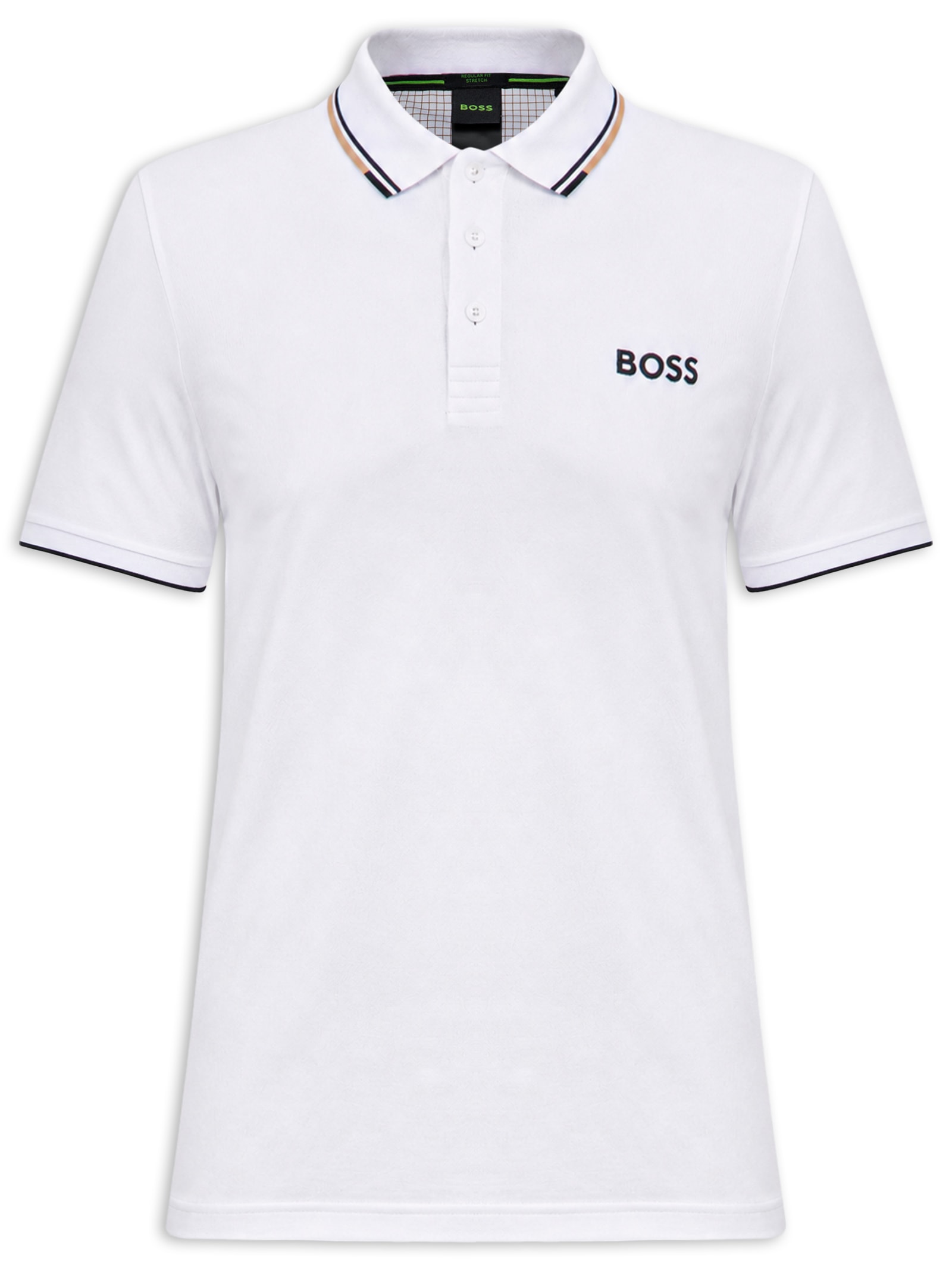 Polo Masculina Manga Curta Paddy Pro Off White Boss