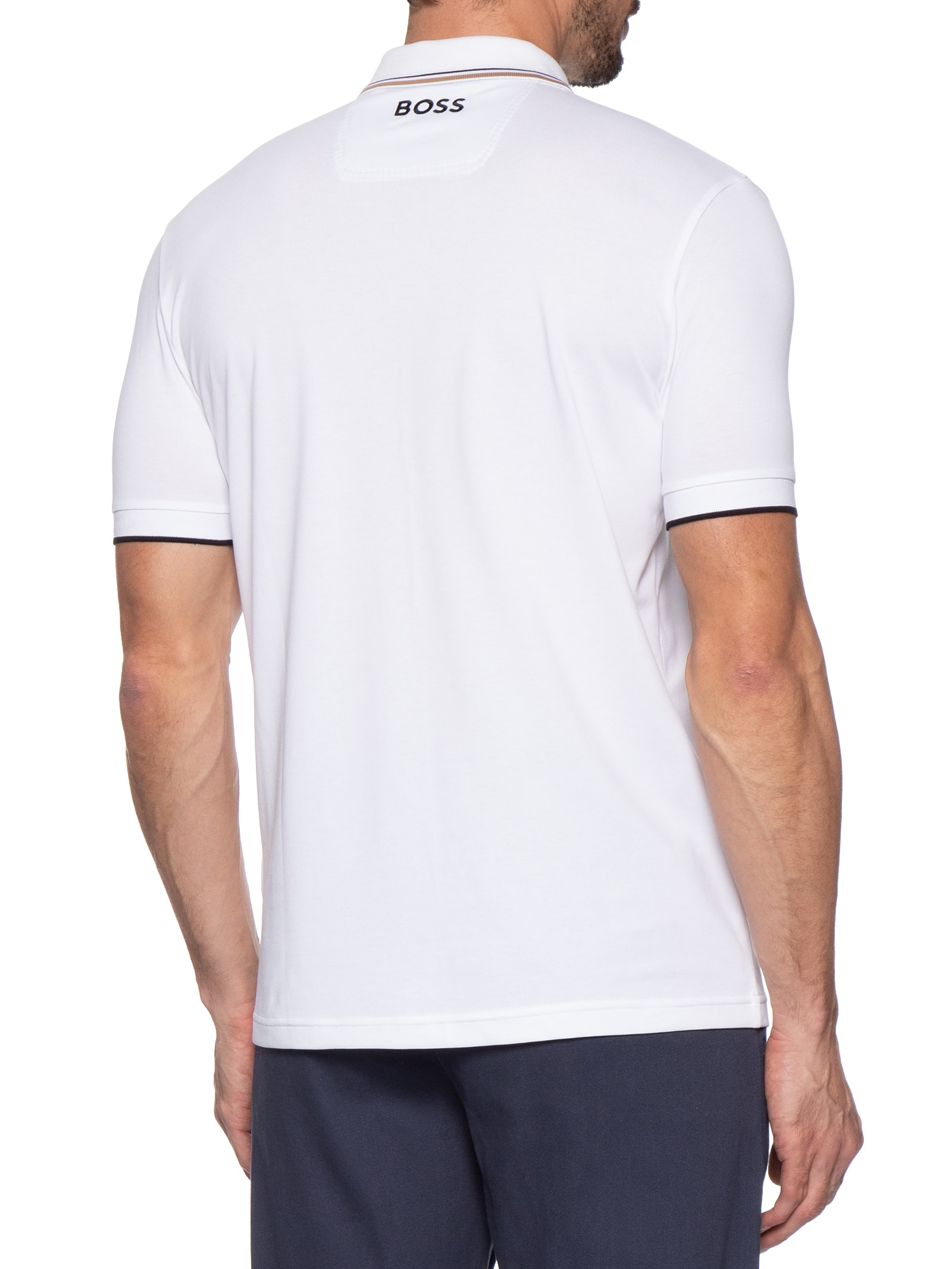 Polo Masculina Manga Curta Paddy Pro Off White Boss