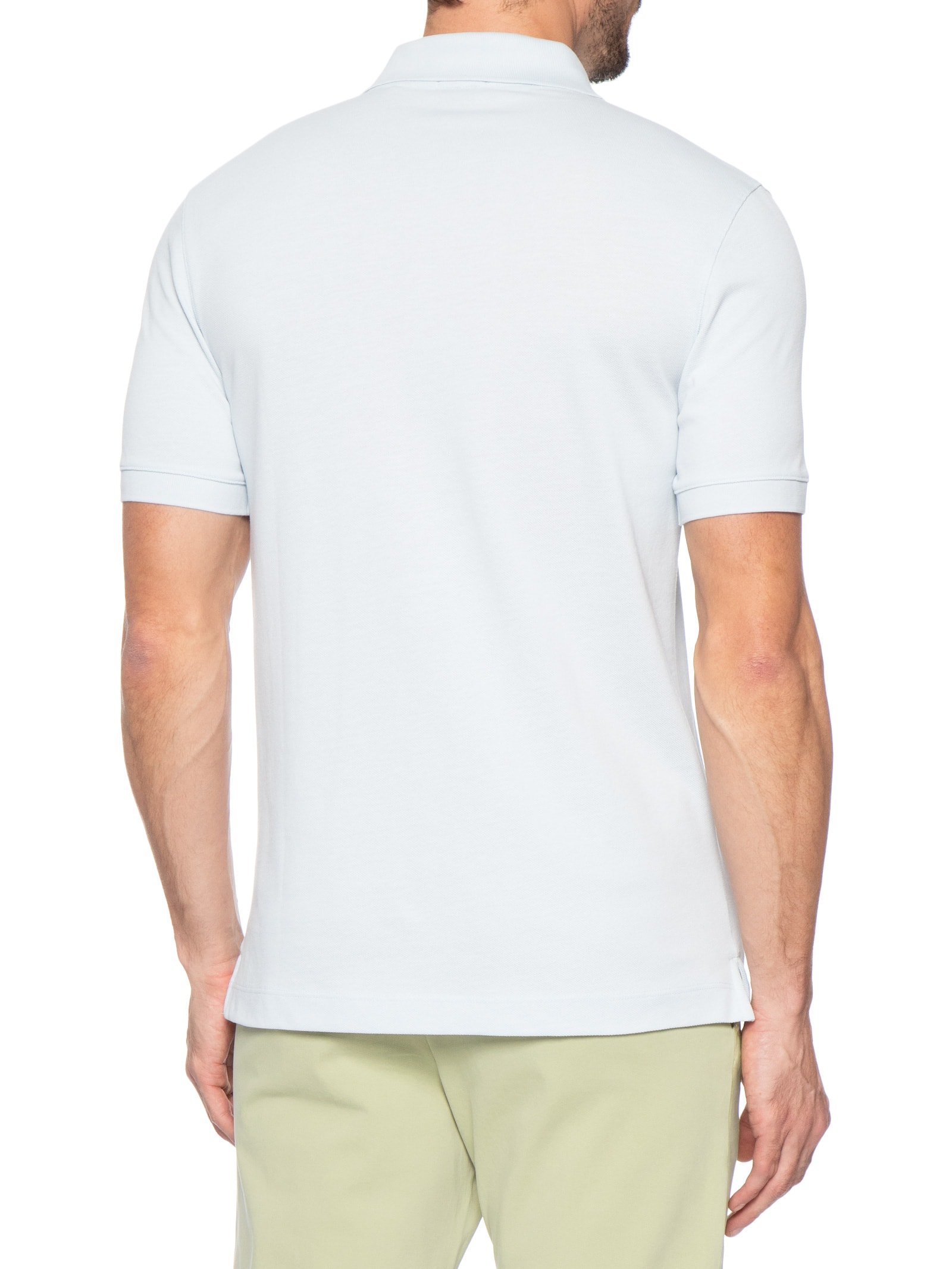 Polo Masculina Manga Curta Pallas Azul Boss
