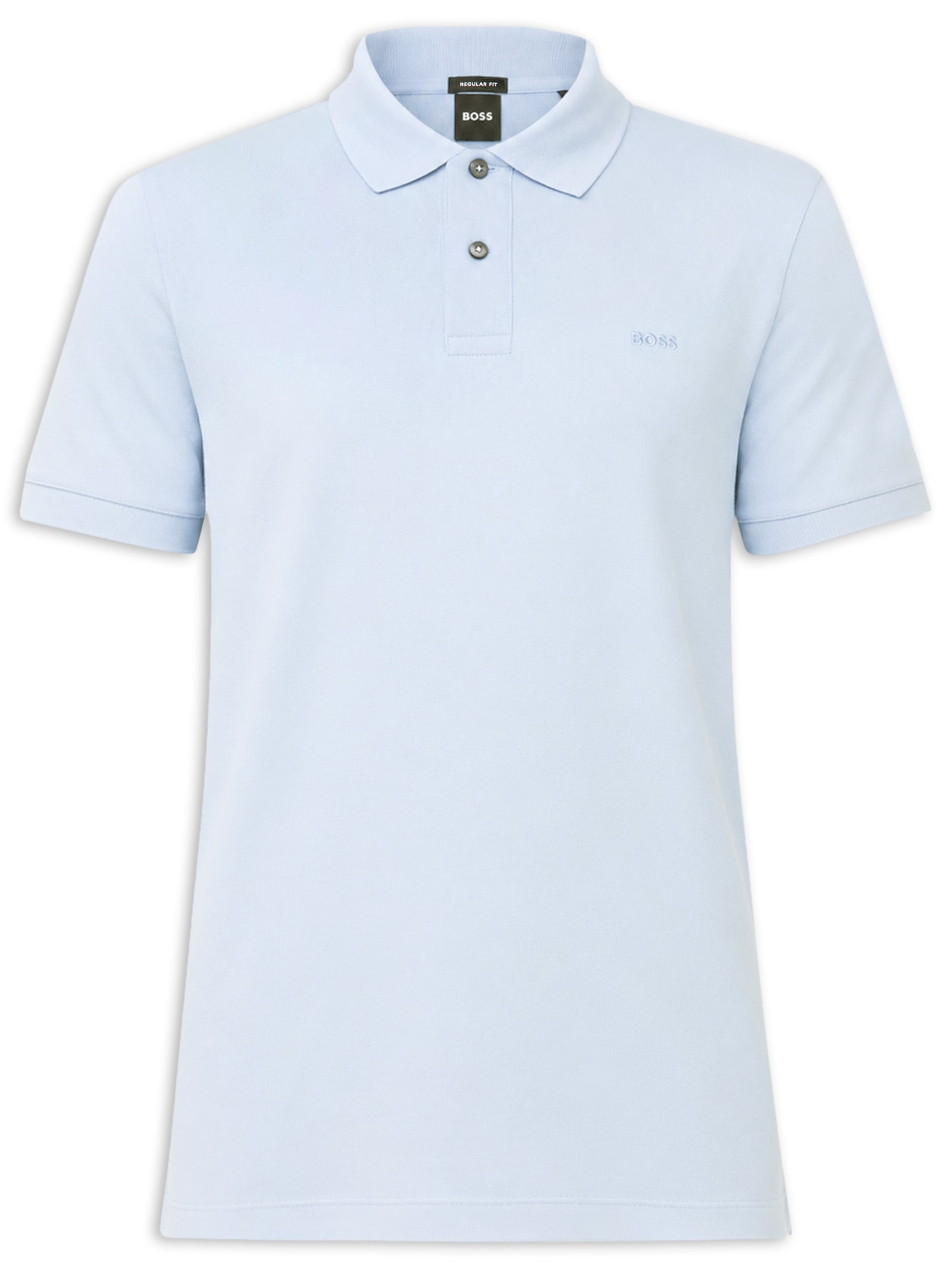 Polo Masculina Manga Curta Pallas Azul Boss