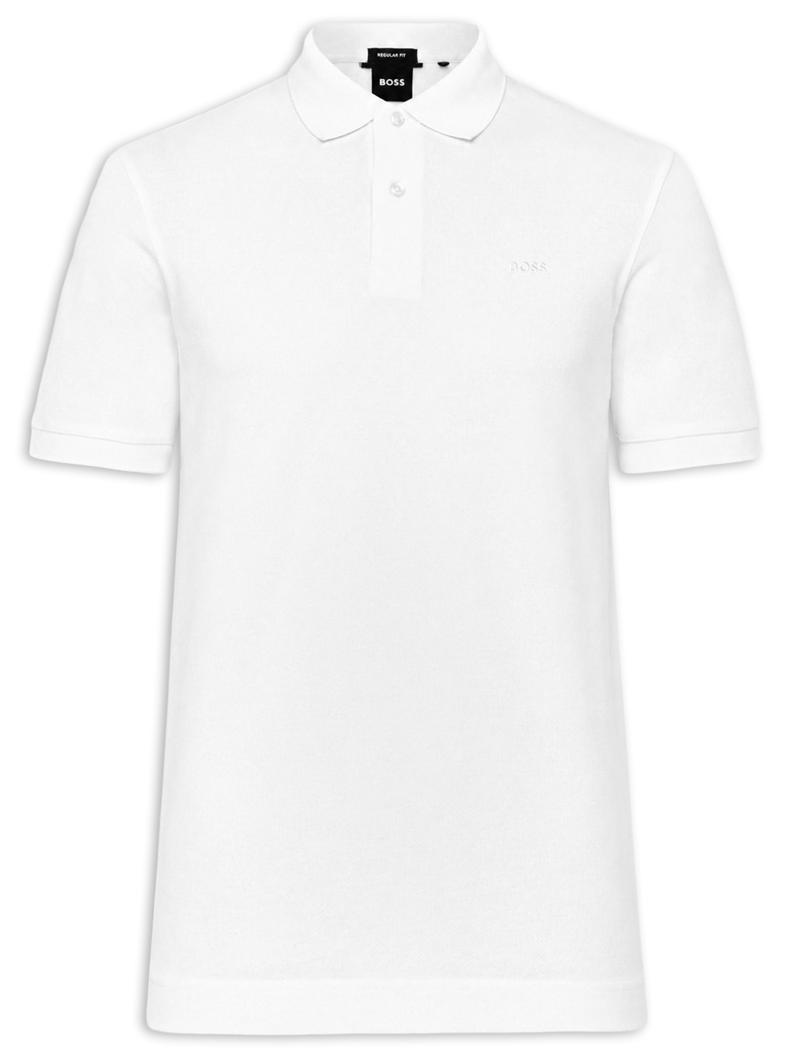 Polo Masculina Manga Curta Pallas Branco Boss