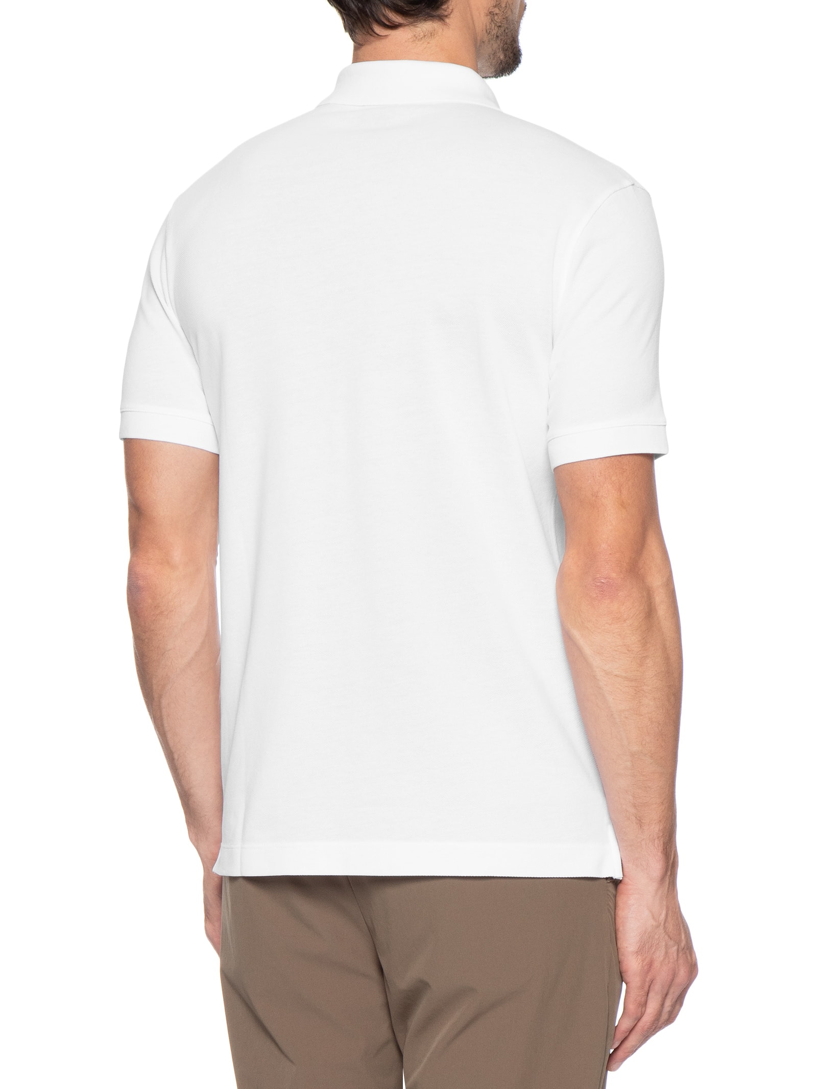 Polo Masculina Manga Curta Pallas Branco Boss