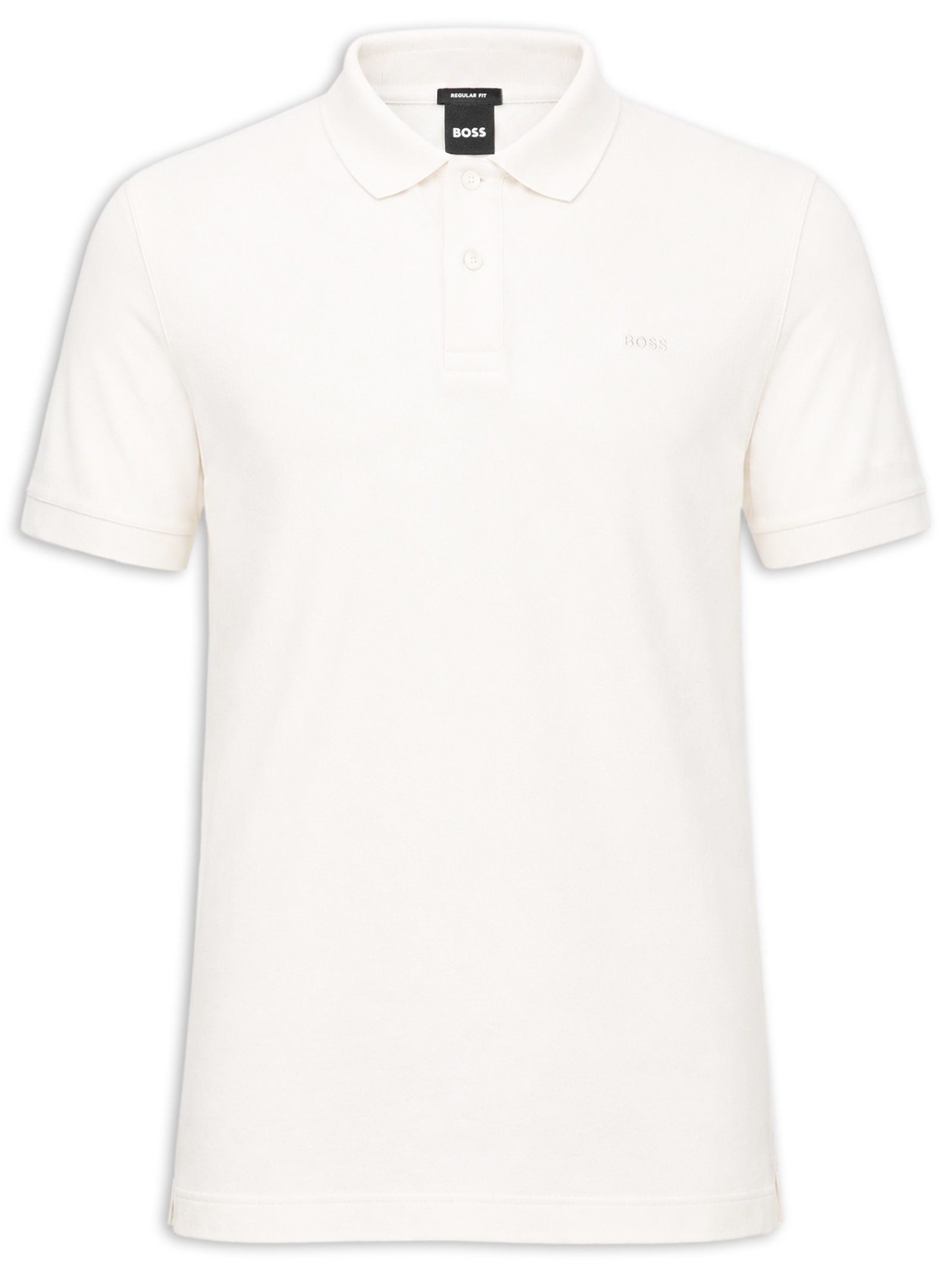 Polo Masculina Manga Curta Pallas Branco Boss