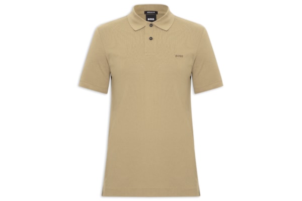 Polo Masculina Manga Curta Pallas Regular fit  - Bege