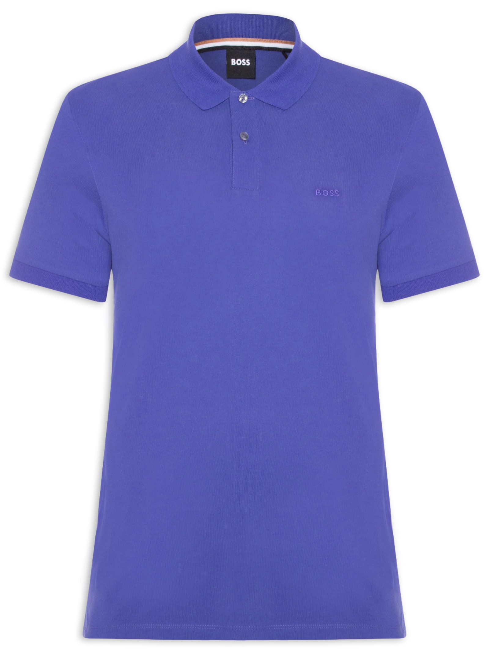 Polo Masculina Manga Curta Pallas Roxo Boss