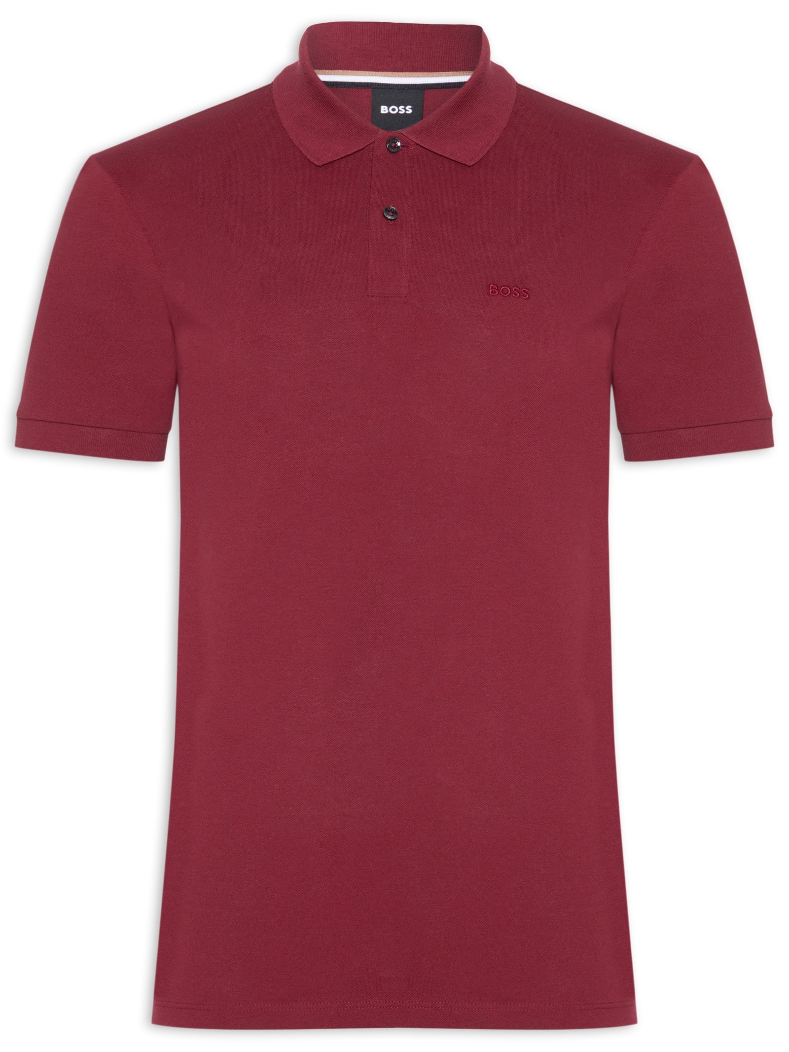 Polo Masculina Manga Curta Pallas Vermelho Boss