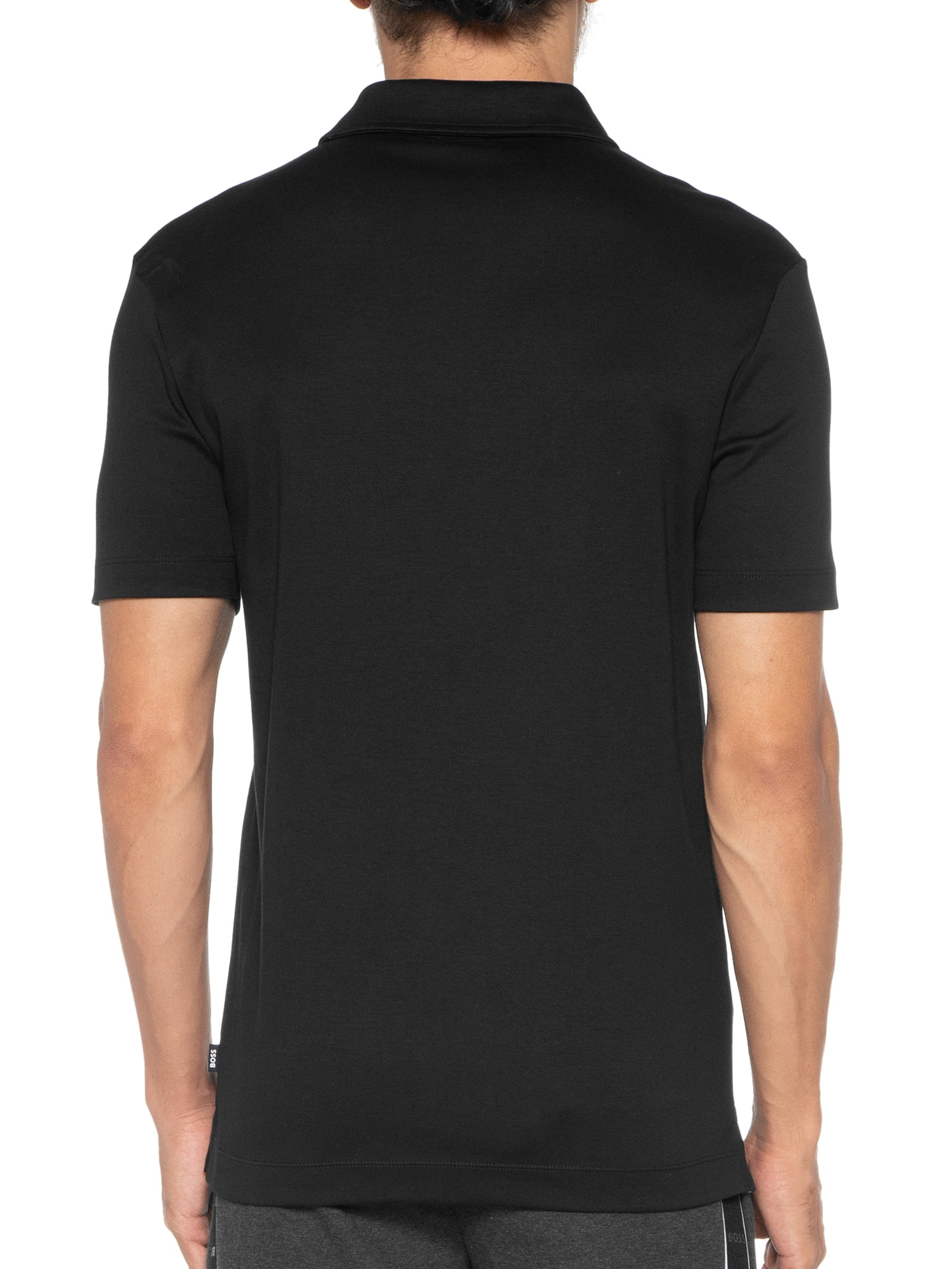 Pólo Masculina Manga Curta Palosh 30 Preto Boss