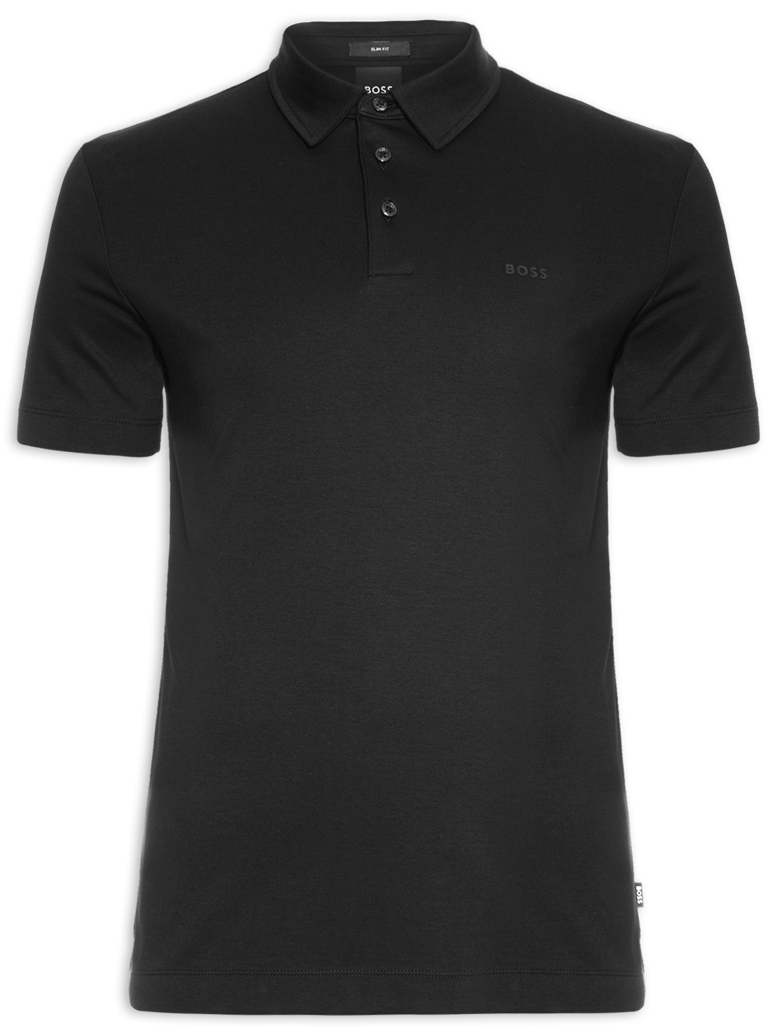 Pólo Masculina Manga Curta Palosh 30 Preto Boss
