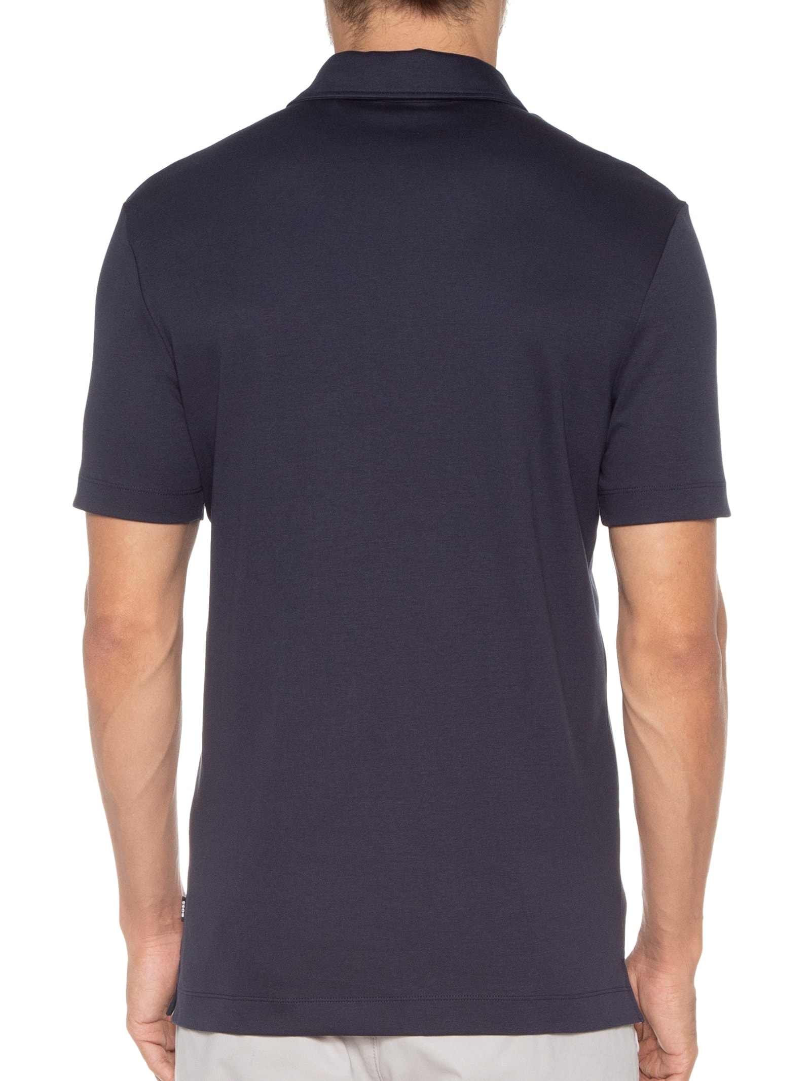 Polo Masculina Manga Curta Palosh 30 Regular fit  Azul Boss