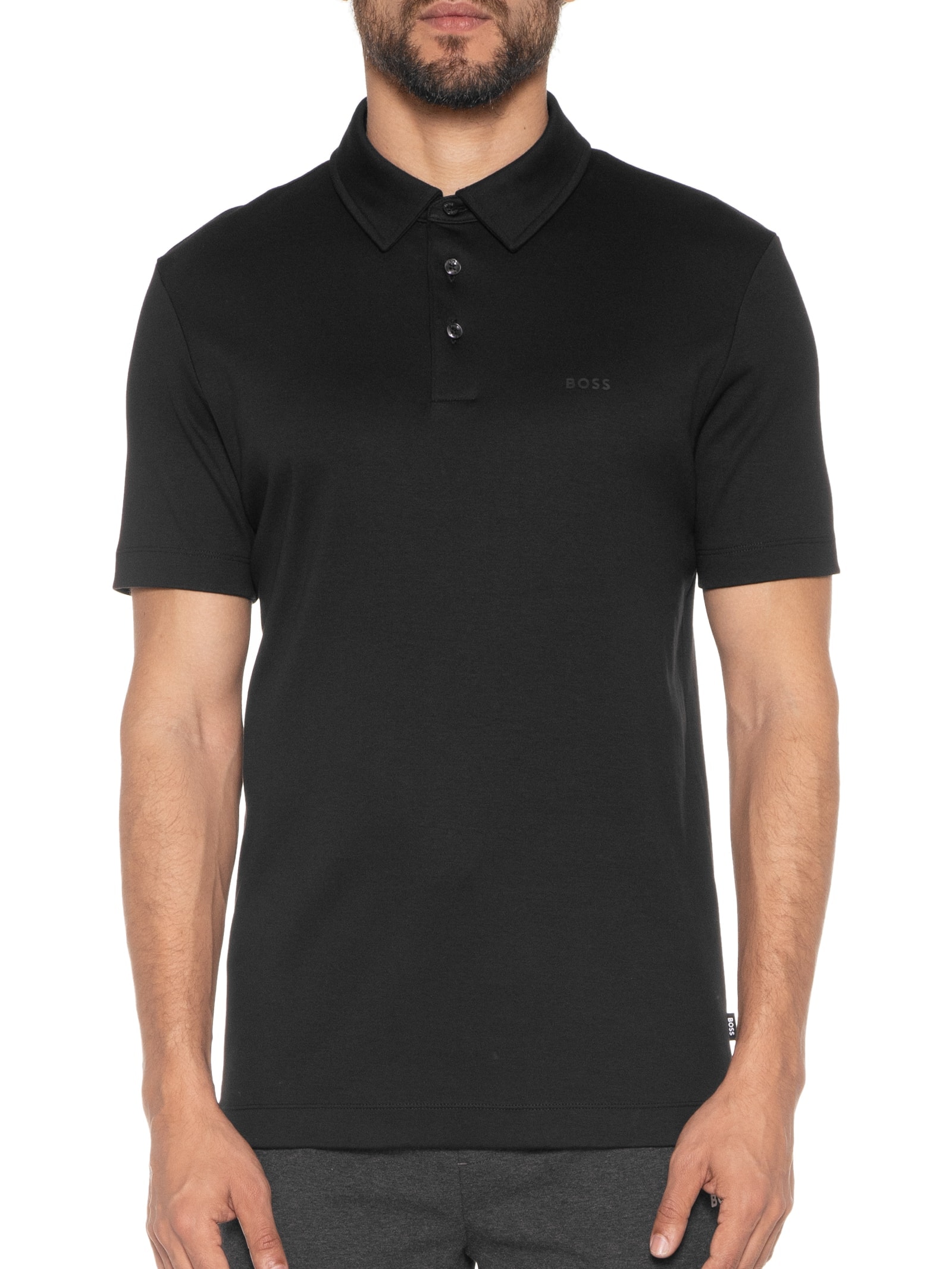 Polo Masculina Manga Curta Palosh 30 Regular fit  Preto Boss