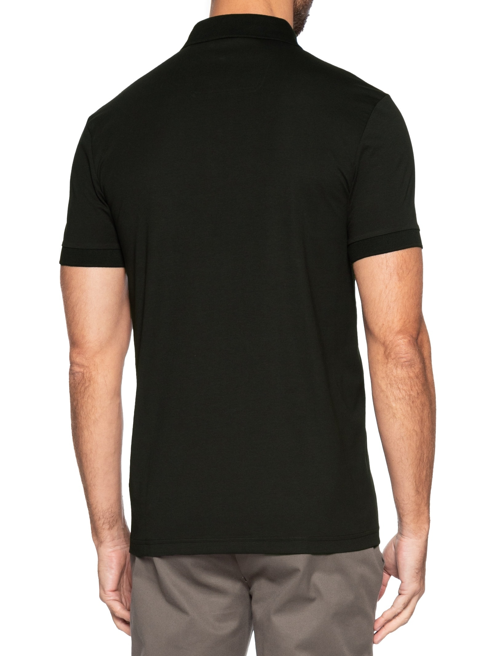 Polo Masculina Manga Curta Pavel Regular fit Preto Boss