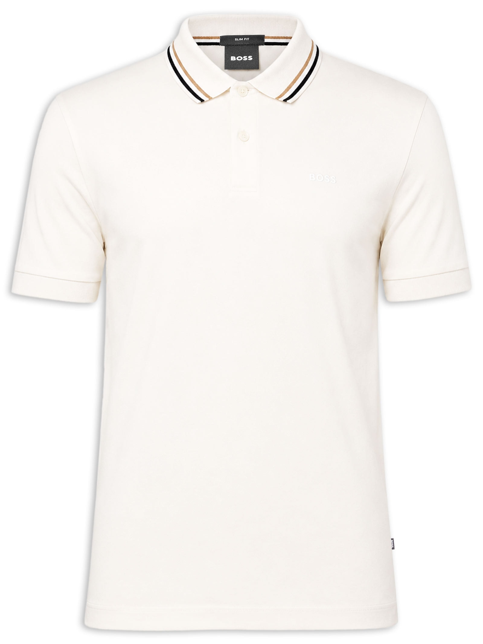 Polo Masculina Manga Curta Penrose Branco Boss