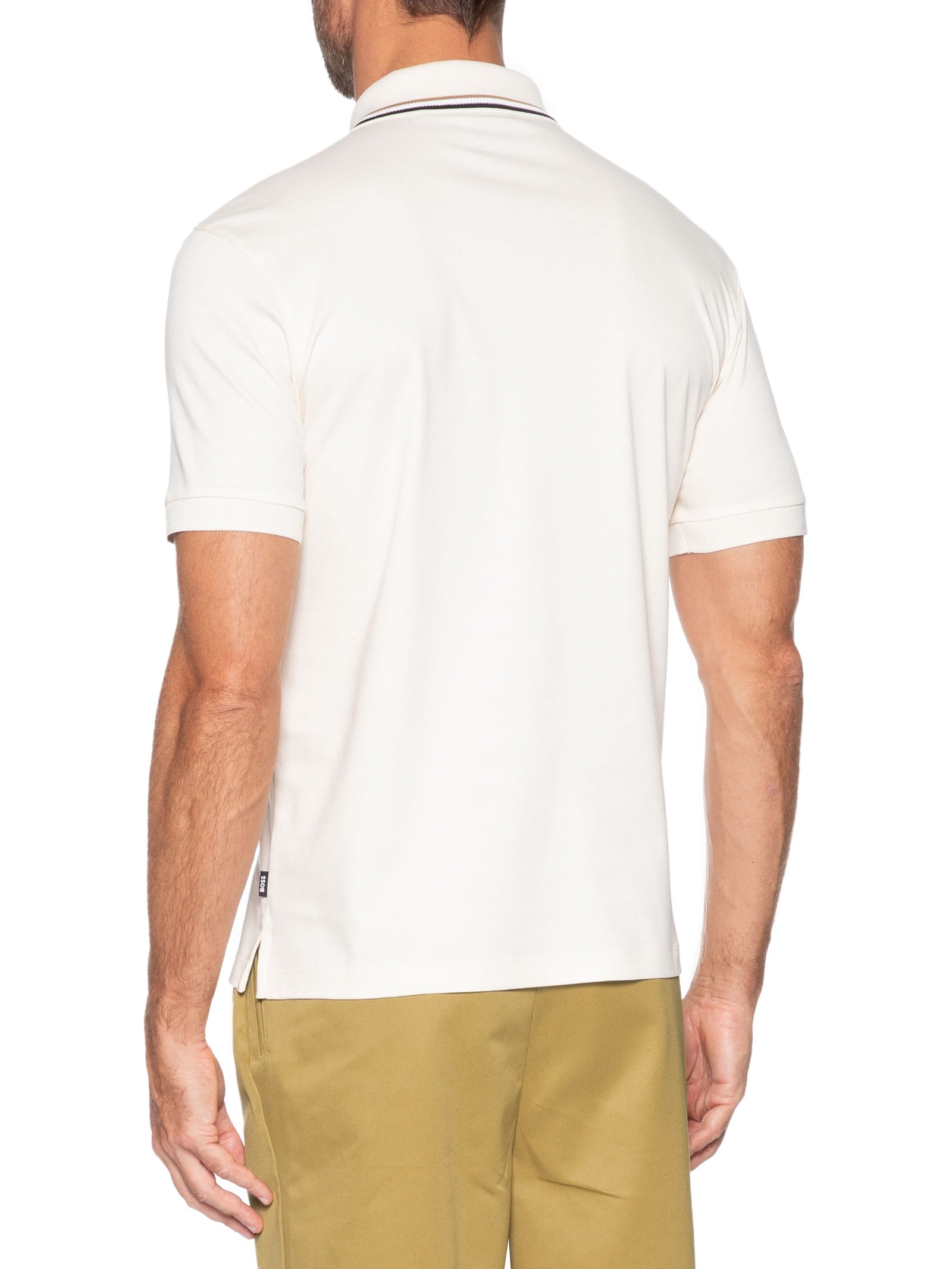 Polo Masculina Manga Curta Penrose Branco Boss