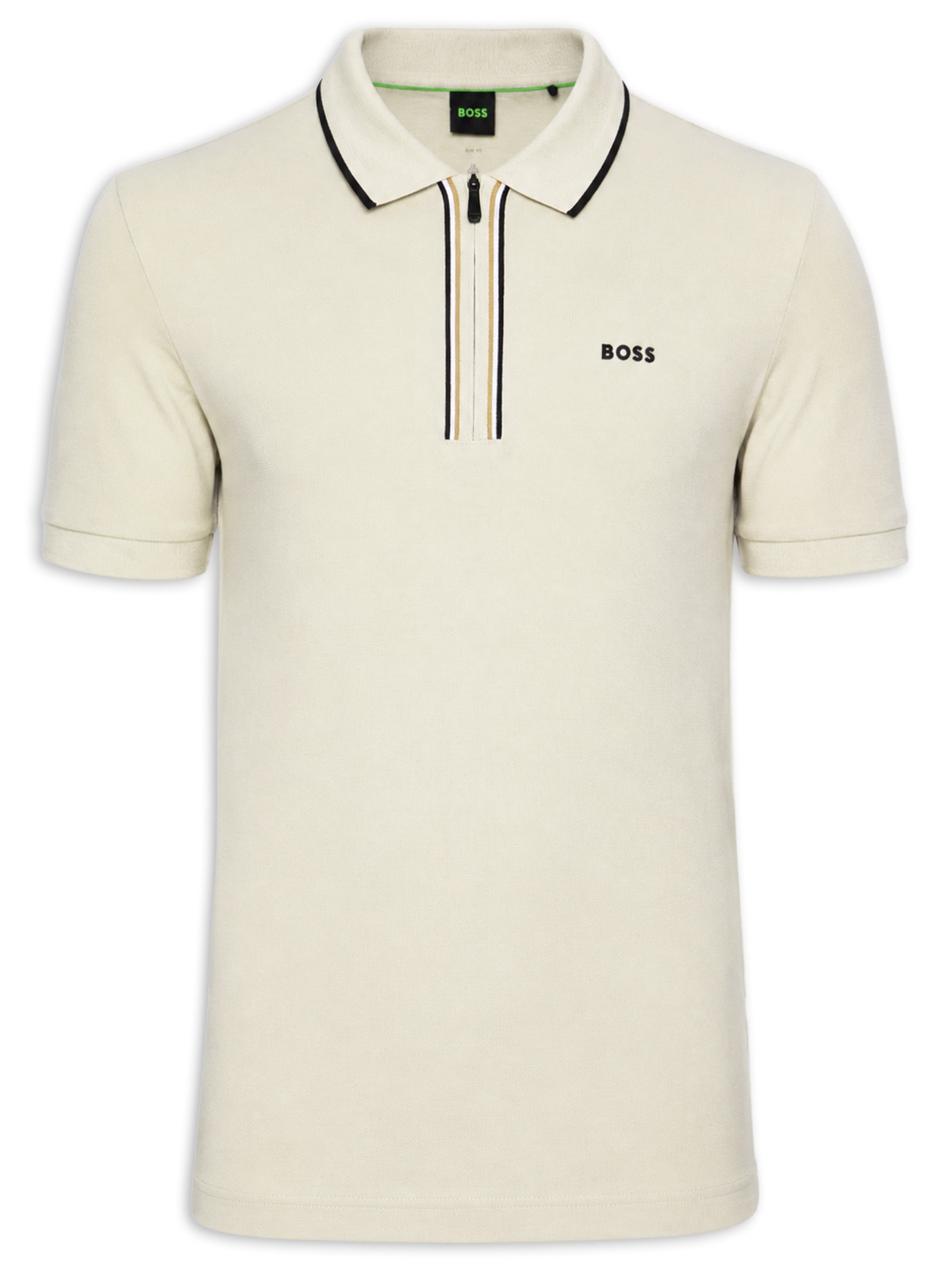 Polo Masculina Manga Curta Philix Goc Bege Boss