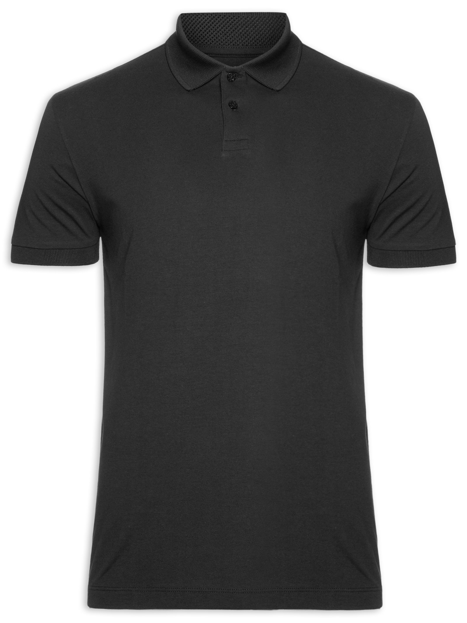 Pólo Masculina Manga Curta Pima Tech Preto Reserva