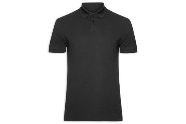 Pólo Masculina Manga Curta Pima Tech - Preto