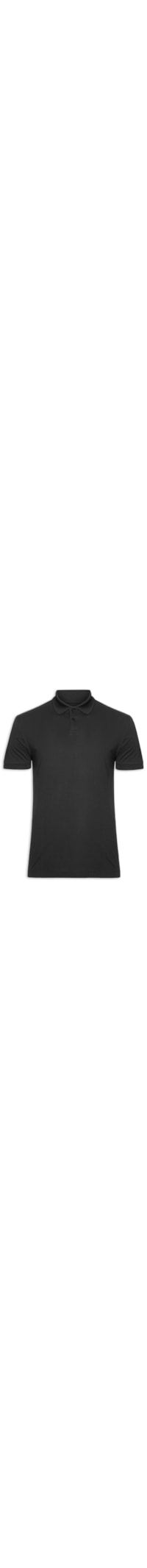 Pólo Masculina Manga Curta Pima Tech - Preto