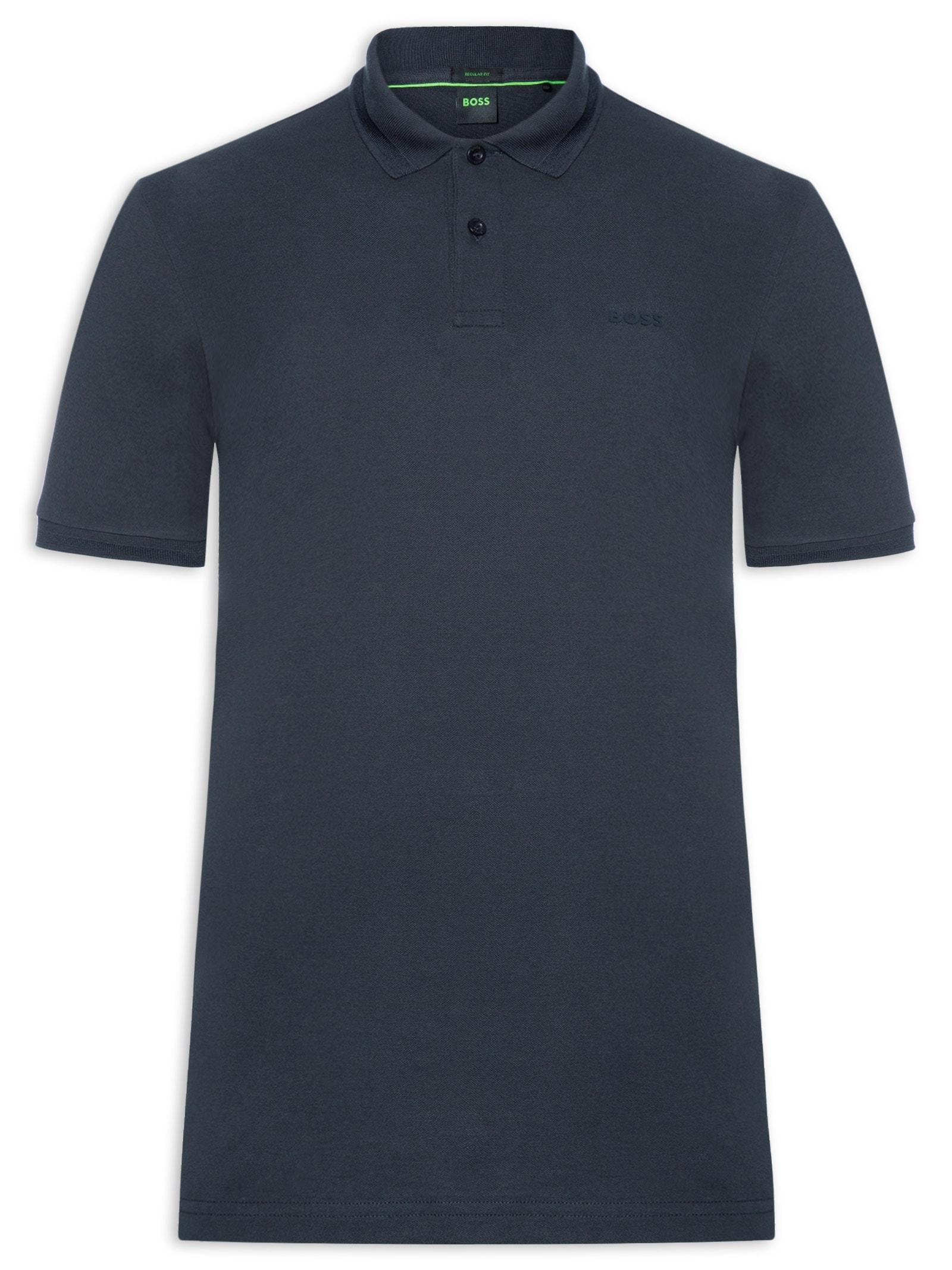 Polo Masculina Manga Curta Pio 1 Regular fit- Azul Boss