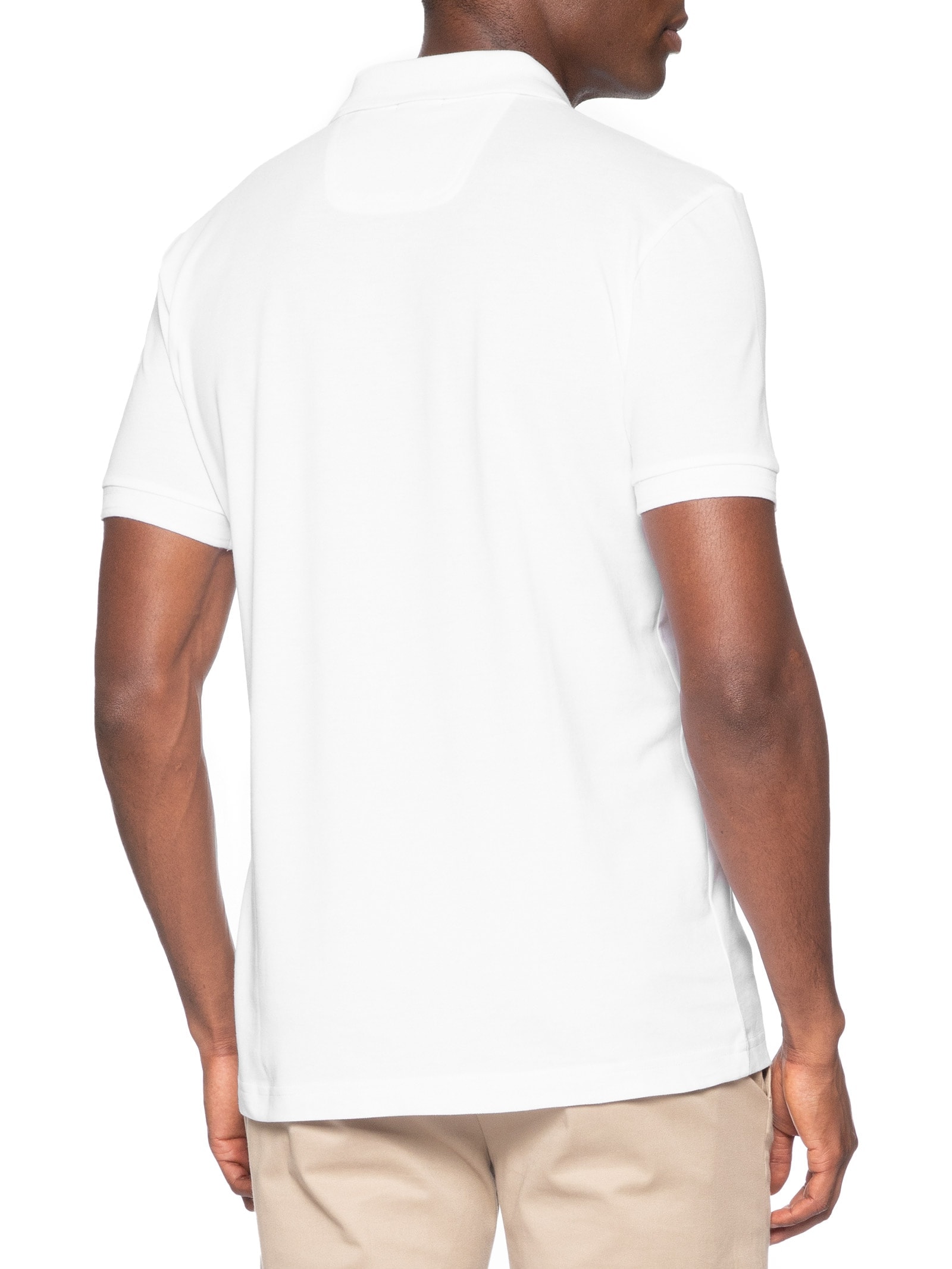 Polo Masculina Manga Curta Pio 1 Regular fit – Branco Boss
