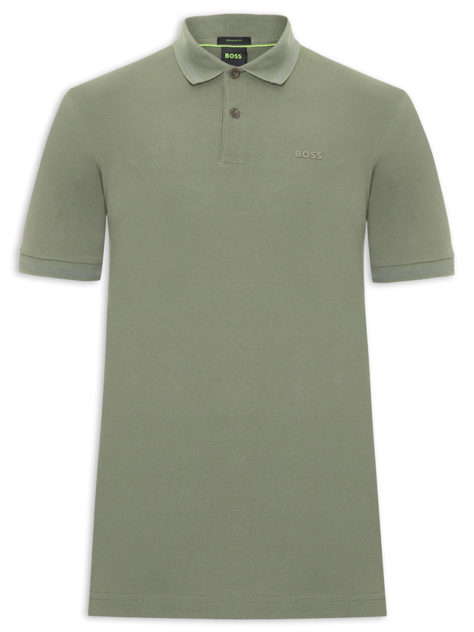 Polo Masculina Manga Curta Pio 1 Regular fit – Verde Boss