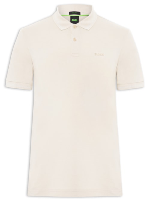 Polo Masculina Manga Curta Pio 1 Regular fit– Bege