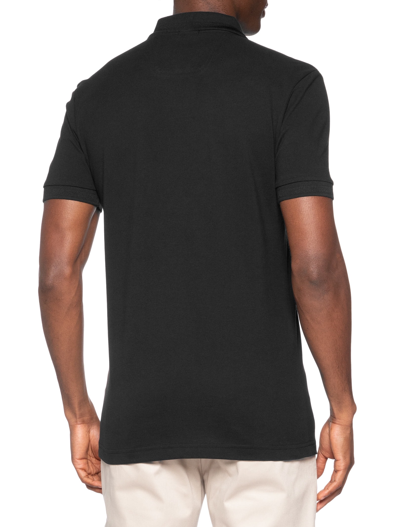Pólo Masculina Manga Curta Pio 1 – Preto Boss