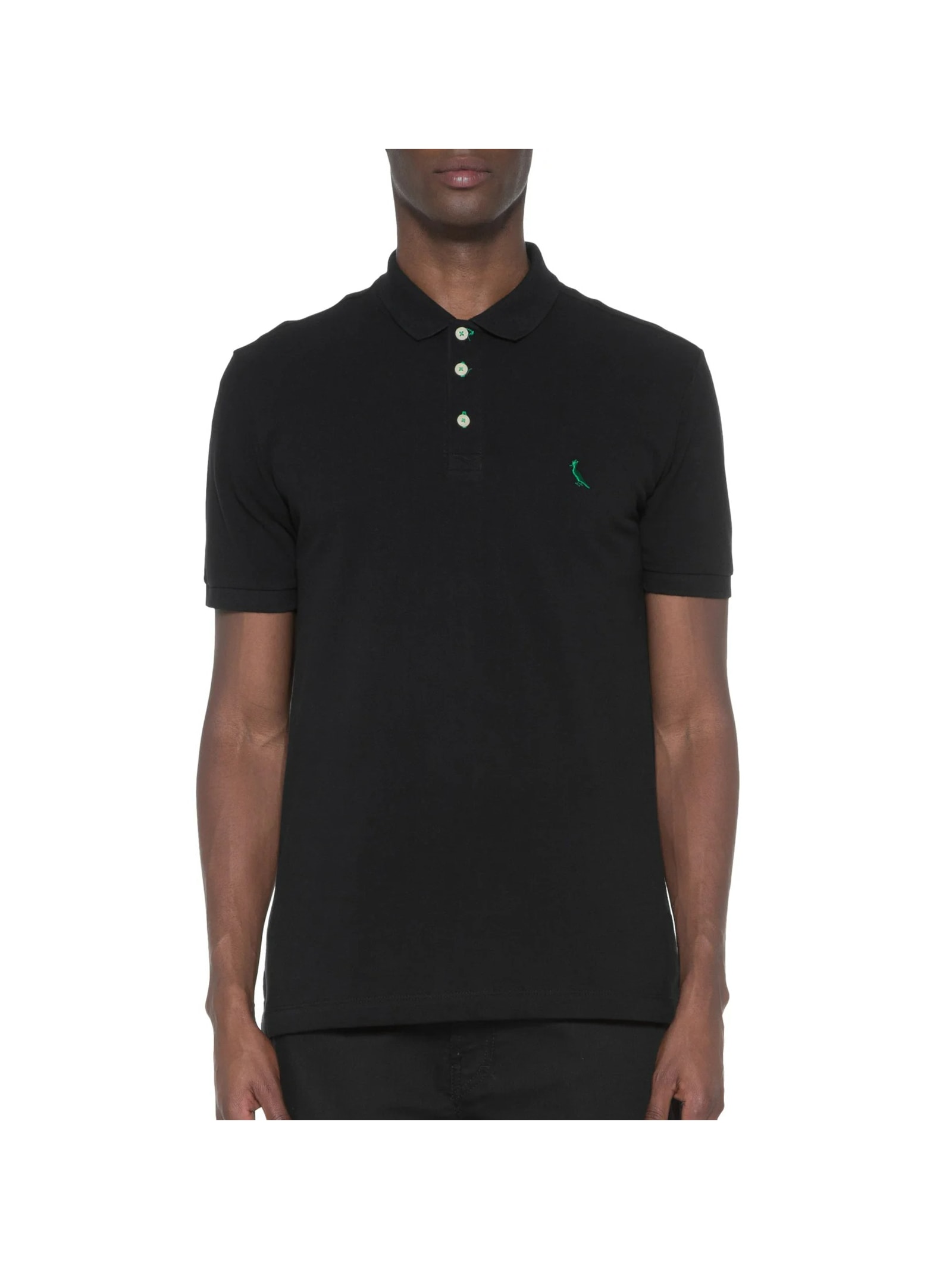 Polo Masculina Manga Curta Piquet Básica  Preto Reserva