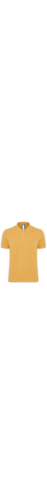 Polo Masculina Manga Curta Piquet Clássica - Amarelo