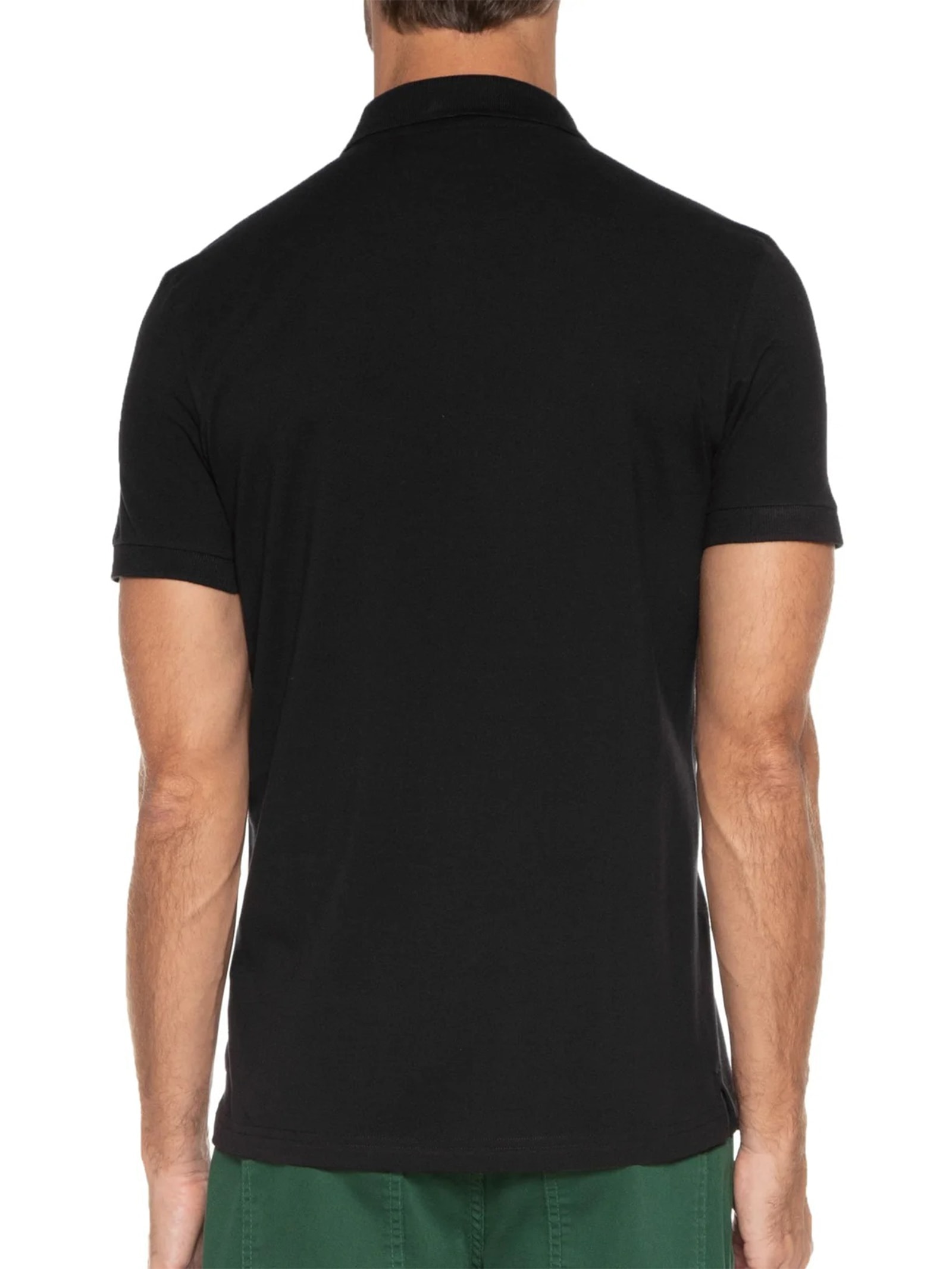 Pólo Masculina Manga Curta Piquet Classica Preto Reserva