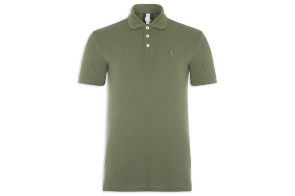 Pólo Masculina Manga Curta Piquet Classica - Verde