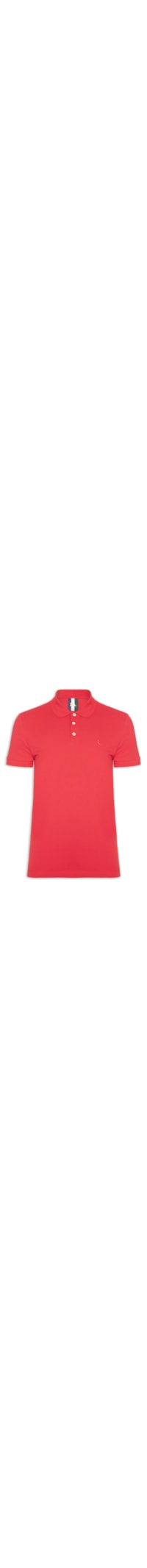 Polo Masculina Manga Curta Piquet Clássica - Vermelho