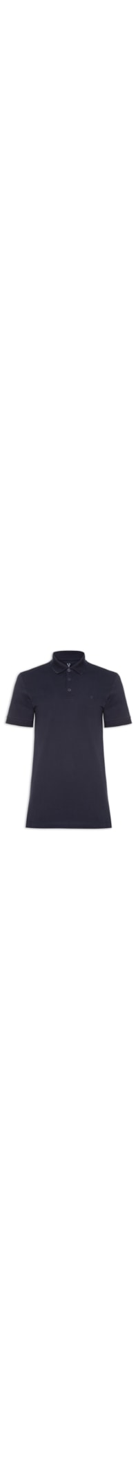 Polo Masculina Manga Curta Piquet Frieze - Azul