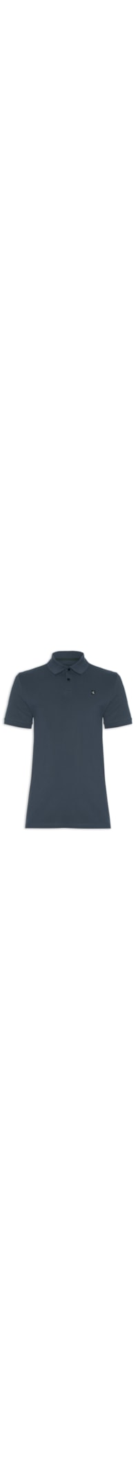 Polo Masculina Manga Curta Premium - Azul