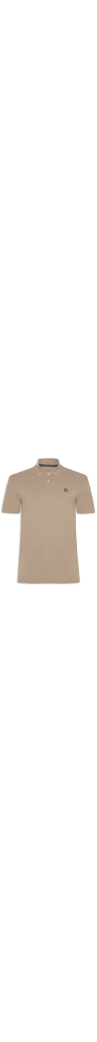Polo Masculina Manga Curta Premium - Bege