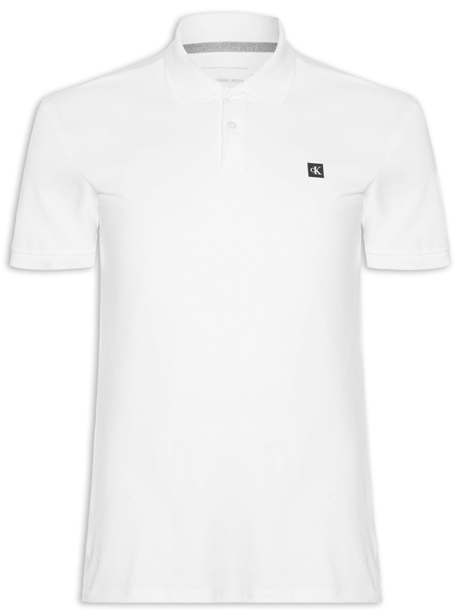 Polo Masculina Manga Curta Premium Branco Calvin Klein Jeans