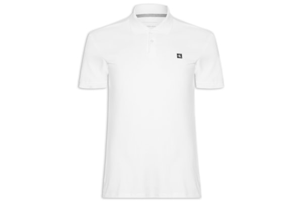 Polo Masculina Manga Curta Premium - Branco