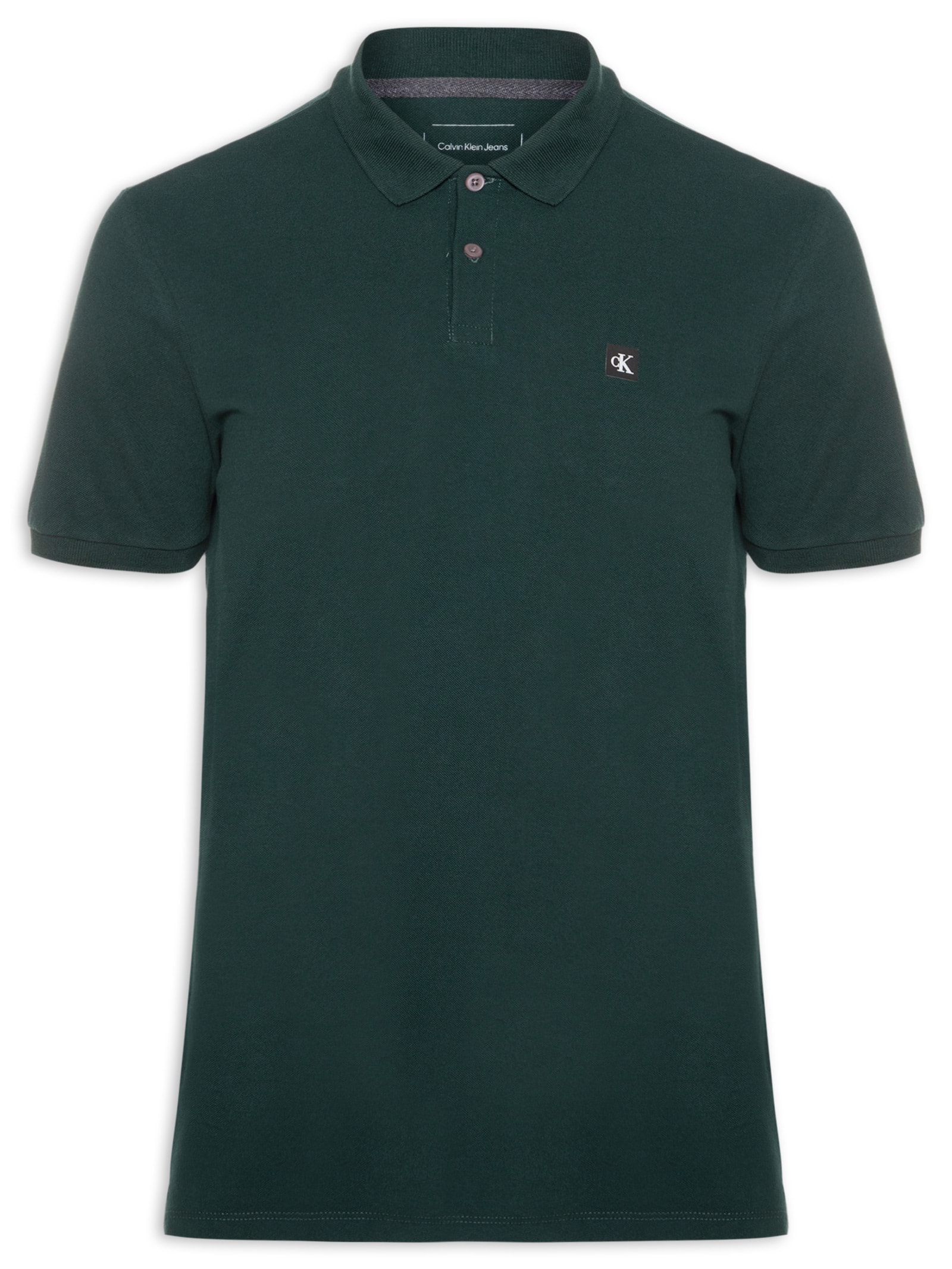 Polo Masculina Manga Curta Premium Verde Calvin Klein Jeans