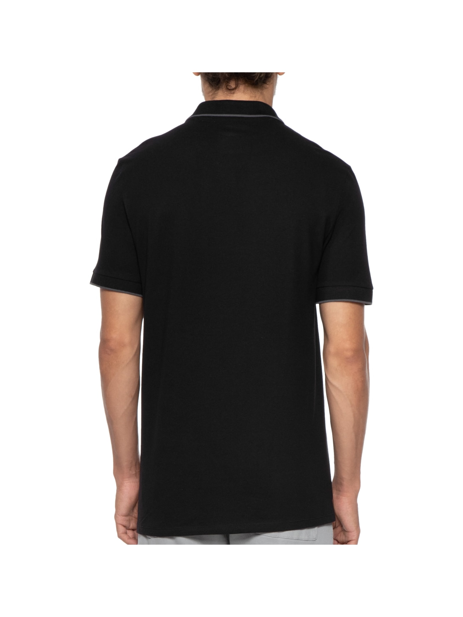 Polo Masculina Manga Curta Preto Hering