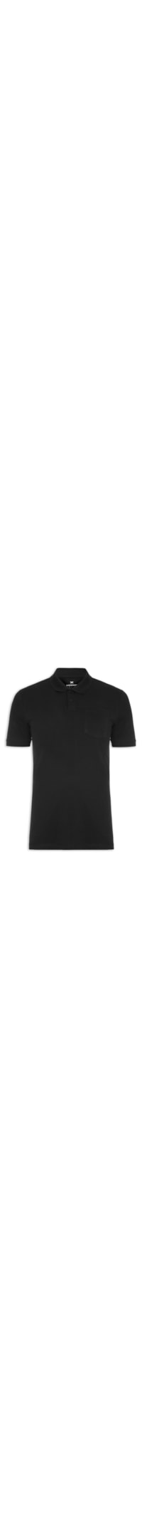 Polo Masculina Manga Curta - Preto